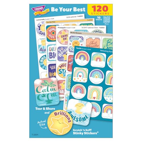 Be Your Best gemischte Aufkleber, 120 Stück Be Your Best gemischte Aufkleber, 120 Stück von TE TREND ENTERPRISES, INC. WE MAKE LEARNING FUN!