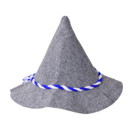 TE-Trend Seppelhut Filzhut Trachtenhut - Blau-Weiße Kordel, Ideal für Oktoberfest, Volksfeste, Wiesn, Hüttengaudi, Traditionelles Herren Outfit grau TE-Trend Seppelhut Filzhut Trachtenhut - Blau-Weiße Kordel, Ideal für Oktoberfest, Volksfeste, Wiesn, Hüttengaudi, Traditionelles Herren Outfit grau von TE-Trend