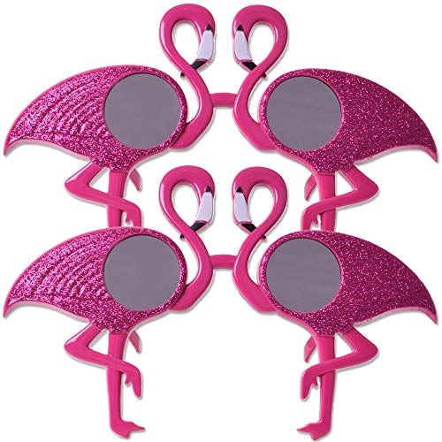 TE-Trend 2 Stück Flamingo Maske Brille Sonnenbrille Glitter Kostüm Partybrille Spaßbrille Verkleidung Karneval UV400 rosa TE-Trend 2 Stück Flamingo Maske Brille Sonnenbrille Glitter Kostüm Partybrille Spaßbrille Verkleidung Karneval UV400 rosa von TE-Trend