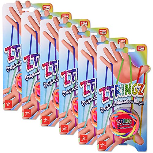 TE-Trend 6 Stück Ztringz Fingerspielzeug Schnurspiel Fadenspiel Seilpuzzle Knoten Basteln Hände Motorikspielzeug Mädchen Mehrfarbig TE-Trend 6 Stück Ztringz Fingerspielzeug Schnurspiel Fadenspiel Seilpuzzle Knoten Basteln Hände Motorikspielzeug Mädchen Mehrfarbig von TE-Trend