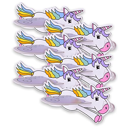 TE-Trend 6 Stück Einhorn Flieger Styropor Unicorn Gleitflugzeug Kinder Styroporflieger Mitgebsel Flieger Flugzeug Kindergeburtstag Wurfgleiter Glider Mehrfarbig von TE-Trend