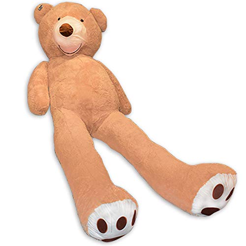 TE-Trend Kuscheltier Riesen Teddy 340cm - XXL Plüschbär Geschenk in Hellbraun - weicher Kuschelfreund für Kinder & Erwachsene - Stofftier waschbar & EN71-geprüft – Deutscher Anbieter von TE-Trend