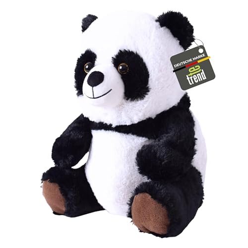 TE-Trend Panda Kuscheltier Teddybär Plüschtier Stofftier Plüsch 31cm Kindergeschenke als Jungen oder Mädchen Geschenk Pandabär Mehrfarbig von TE-Trend