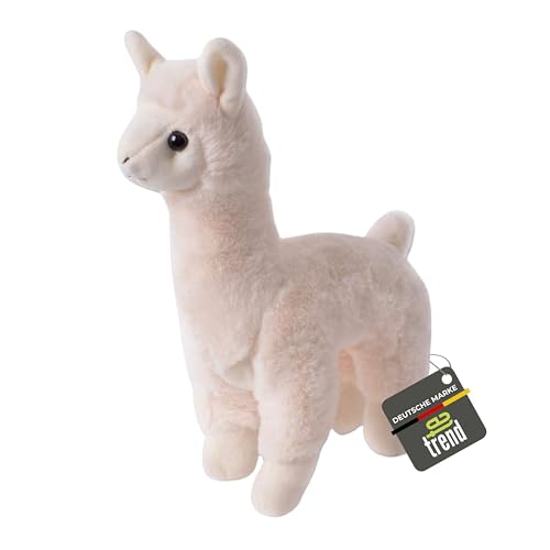 TE-Trend Alpaka Kuscheltier 30cm - Plüsch Alpaka kleine und große Alpaka-Fans - Plüschstofftier für langlebigen Spielspaß & Kuschelmomente - Stofftier Alpaka zum Liebhaben von TE-Trend