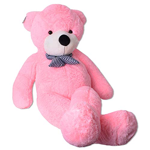 TE-Trend Rosa Riesen Plüsch Teddybär XXL Großer Teddy Bär Kuschelbär Kuscheltier Schleife 150 cm Plüschbär Pink von TE-Trend