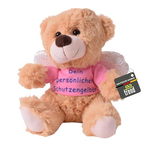 TE-Trend Schutzengel Kuscheltier 20 cm - Perfekter Glücksbringer-Teddy - Flauschiger Plüsch-Engel mit liebevoller Botschaft - Glücksengel-Plüsch als Geschenkidee - Schutzengel-Plüschtier von TE-Trend