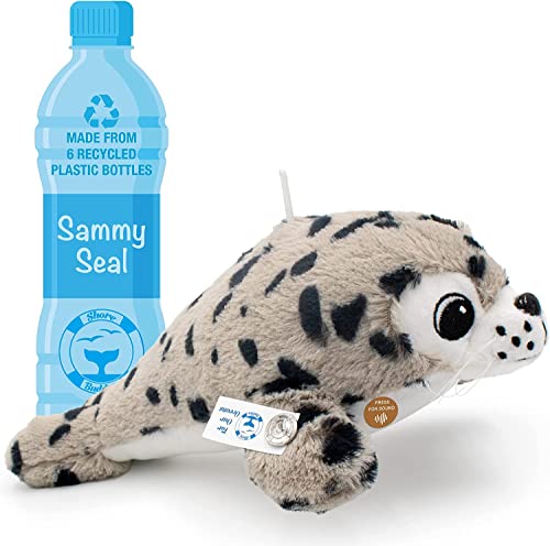 TE-Trend Seehund Robbe Kuscheltier Sammy mit dem Sound der Seal Dogs Plüschtier Stofftier 30cm nachhaltig aus 6 recycelten Plastikflaschen hergestellt von TE-Trend