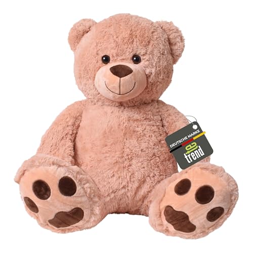 TE-Trend Kuscheltier XXL Teddybär groß Riesen Teddy Plüschtier Stofftier Kinder Geschenke aus Plüsch 100cm braun von TE-Trend