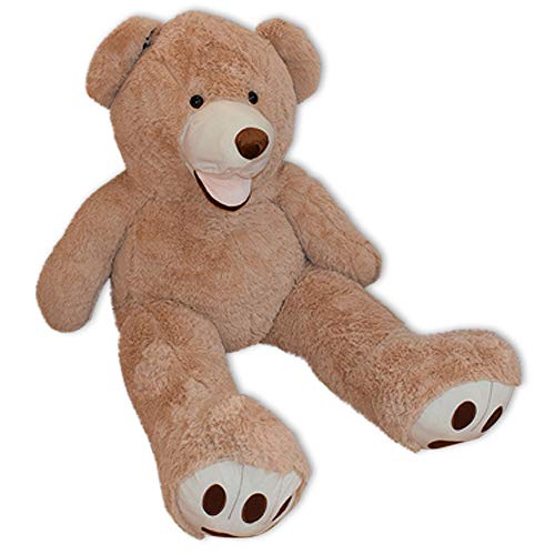 TE-Trend XXL Teddybär Big Teddy Bear Riesen Kuscheltier Plüschbär 160 cm Riesen Teddybär Plüsch Bär Hellbraun Braun von TE-Trend