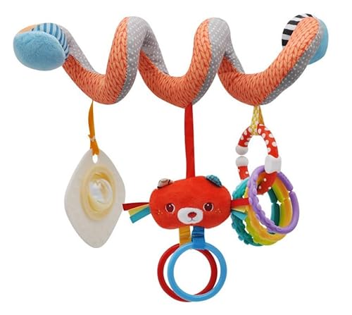 TEAFIRST Baby Activity Spiral Hangings Spielzeug Kinderwagen Kinderwagen Bettwäsche Autositz Kinderbett (Katze, China) von TEAFIRST