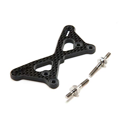 Team Losi Racing Carbon Front Tower +2mm with Titanium Standoffs: 22 5.0 von Team Losi Racing
