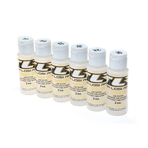 Shock Oil, 6Pk, 17.5, 22.5, 27.5, 32.5, 37.5, 42.5 2oz von Team Losi Racing