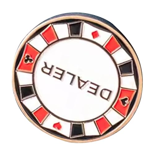 Professionelles Spiel Dealer Tasten Set Für Glücksspielkartenspiel Metall Small Blind Big Blind Dealer Puck Tasten Big Blind von TEBI