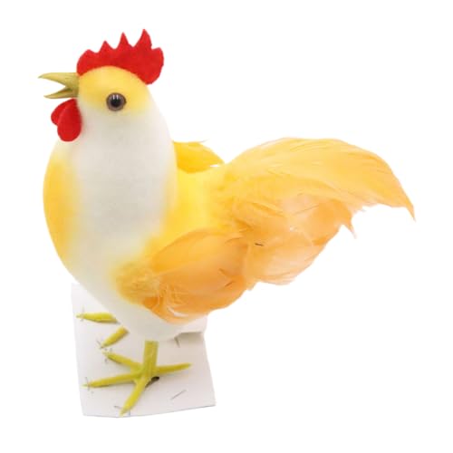 TEBI Simulierte Vogelfigur Simulationen Gefülltes Huhn Künstliches Gefiedertes Huhn für Fotografie und Wissensvermittlung von TEBI