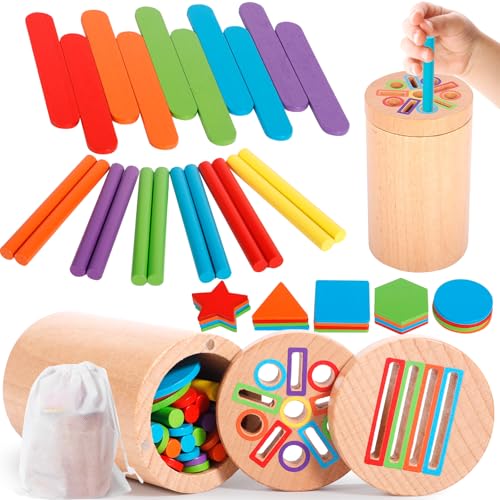 TEBOKHAD Montessori Spielzeug ab 1 Jahr,Montessori Spielzeug ab 1 2 3 Jahre,Holz Montessori Spielzeug 1 2 3 Jahre,Geschenk Mädchen Jungen 1 2 Jahre Farbe Sortierspiel,Baby Motorikspielzeug ab 1 Jahr TEBOKHAD Montessori Spielzeug ab 1 Jahr,Montessori Spielzeug ab 1 2 3 Jahre,Holz Montessori Spielzeug 1 2 3 Jahre,Geschenk Mädchen Jungen 1 2 Jahre Farbe Sortierspiel,Baby Motorikspielzeug ab 1 Jahr von TEBOKHAD