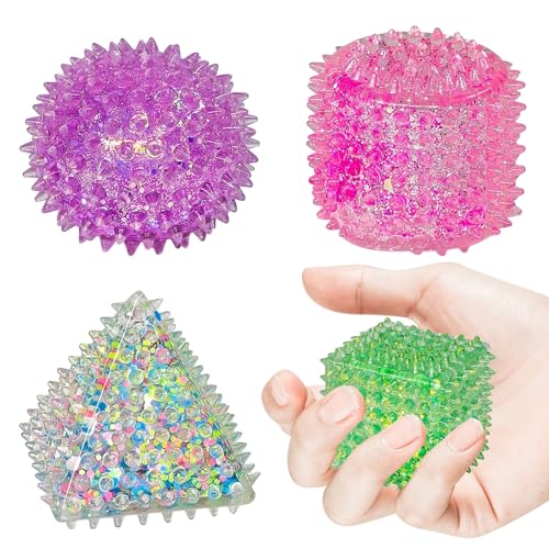 TECHEEL 4 Stück Glitzer Stress Squeeze Ball Stressbälle Squeeze Cubes Squishy Stress Ball Antistress Spielzeug Bälle Stressball Antistressbälle Urlaubsparty Geschenke für Kinder und Erwachsene TECHEEL 4 Stück Glitzer Stress Squeeze Ball Stressbälle Squeeze Cubes Squishy Stress Ball Antistress Spielzeug Bälle Stressball Antistressbälle Urlaubsparty Geschenke für Kinder und Erwachsene von TECHEEL