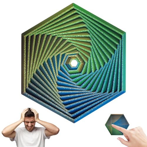 TECHEEL Fractal Fidget Hexagon Anti Stress Spielzeug Hexagon Spirale Toy 3D Printing Fidget Hexagon Spirale Spielzeug Hexagon Fidget Toy Stressabbau für Kinder & Erwachsene Angst Fidget Spielzeug TECHEEL Fractal Fidget Hexagon Anti Stress Spielzeug Hexagon Spirale Toy 3D Printing Fidget Hexagon Spirale Spielzeug Hexagon Fidget Toy Stressabbau für Kinder & Erwachsene Angst Fidget Spielzeug von TECHEEL