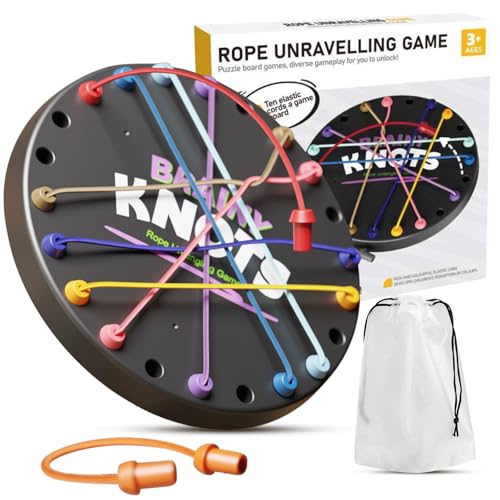 TECHEEL Knots Rope Untangling Tisch Strategie Brettspiel Seil Puzzle Brettspiel Seil Sortier Puzzlespiel Puzzle sortierer Familienspiele für Kinder und Erwachsene TECHEEL Knots Rope Untangling Tisch Strategie Brettspiel Seil Puzzle Brettspiel Seil Sortier Puzzlespiel Puzzle sortierer Familienspiele für Kinder und Erwachsene von TECHEEL