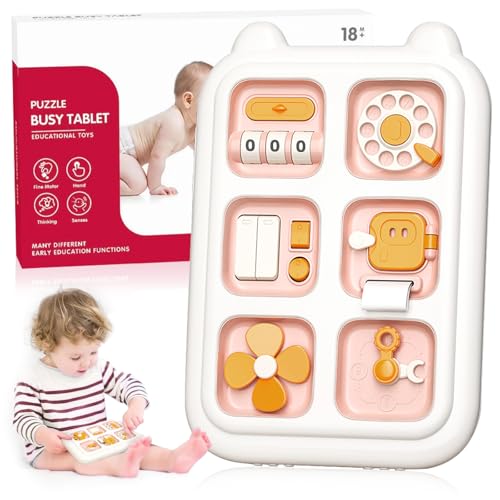 TECHEEL 6 in 1 Baby Motorikwürfel Spielzeug Montessori Spielzeug ab 1 Jahr Activity Board Sensorik Spielzeug Baby Spielzeug 1 Jahr Sensorik Brett Motorikboard Lernspielzeug Geschenk Jungen & Mädchen TECHEEL 6 in 1 Baby Motorikwürfel Spielzeug Montessori Spielzeug ab 1 Jahr Activity Board Sensorik Spielzeug Baby Spielzeug 1 Jahr Sensorik Brett Motorikboard Lernspielzeug Geschenk Jungen & Mädchen von TECHEEL