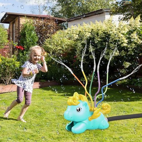 TECHEEL Wasserspielzeug Kinder Wassersprinkler Outdoor Sprinkler Kinder Spielzeug Schwimmbad Rasensprenger Kinder Outdoor Wasserspielzeug,Garten wassersprinkler Spielzeug für Mädchen Jungen von TECHEEL