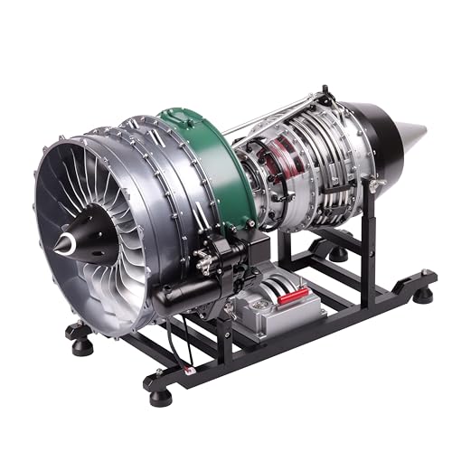 TECHING Doppelspulen-Turbofan-Motor-Modellbausatz, der funktioniert, Metallmontage, 1/10 Elektro-Flugzeugmotor, Jet-Motor, Modell, Handwerk, Geschenk für Erwachsene, 1000 + Stück DM119 TECHING Doppelspulen-Turbofan-Motor-Modellbausatz, der funktioniert, Metallmontage, 1/10 Elektro-Flugzeugmotor, Jet-Motor, Modell, Handwerk, Geschenk für Erwachsene, 1000 + Stück DM119 von TECHING