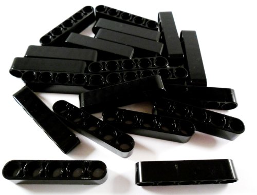 20 Stück LEGO TECHNIC "Liftarm 1x5 Noppen" in Schwarz. von LEGO