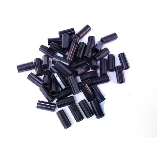 50 Stück LEGO TECHNIC "Achs-Verbinder glatt" in Schwarz. von LEGO