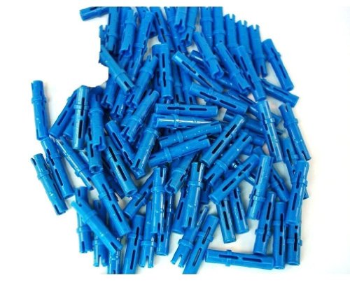 80 Stück LEGO TECHNIC "Pin lang" in Blau. von LEGO