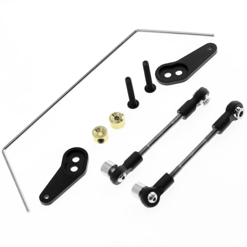 1/10 RC Metall Rear Sway Bar Link Kit Ersatz für Tamiya 1/10 2WD BBX-01 BB01 RC Car von TECKEEN