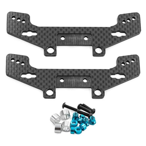 Stoßdämpfer vorne hinten für Tamiya TT-02RR TT-02D TT02 TT-02R Hop Up RC Auto Ersatzteile Upgrade Teile, 2 Stück von TECKEEN