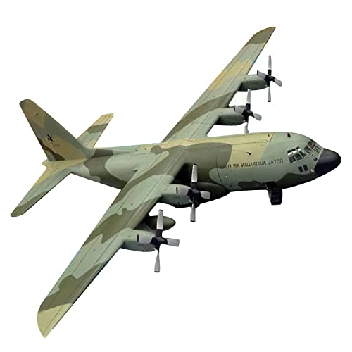 TECKEEN 1/50 Maßstab USAF C-130 Hercules Transport Flugzeugmodell DIY Handwerk Papiermodell Druckguss Flugzeug Modell für Sammlung (unmontiertes Kit) von TECKEEN