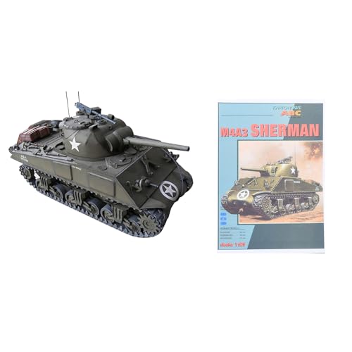 TECKEEN 1:25 USA Sherman M4A3 Panzer 3D Papier Modell Simulation Kämpfer Panzer Militärwissenschaft Ausstellungsmodell (Unassembled Kit) von TECKEEN