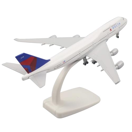 TECKEEN 1:300 Alloy Delta B747 Flugzeugmodell Simulation Flugzeugmodell Luftfahrtmodell Flugzeug Kits für Sammlung und Geschenk von TECKEEN
