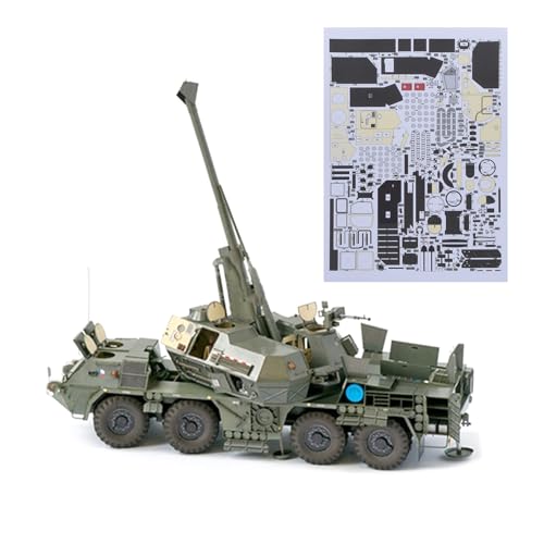 TECKEEN 1:35 Tschechoslowakei SpGH Selbstfahrende Haubitze 3D Papier Modell Simulation Kämpfer Panzer Militärwissenschaft Ausstellungsmodell (Unmontierter Kit) von TECKEEN