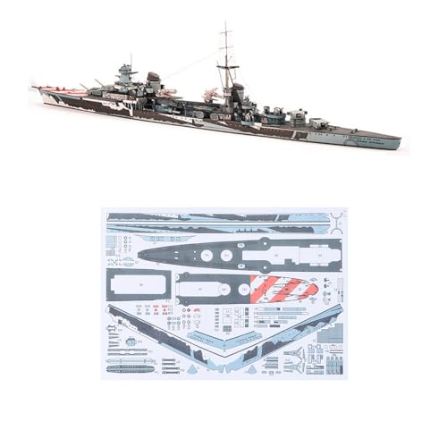 TECKEEN 1:400 Paper Italy Muzio Attendolo Light Cruiser 3D Model Simulation Fighter Ship Military Science Exhibition (Unassembled Kit) Model von TECKEEN