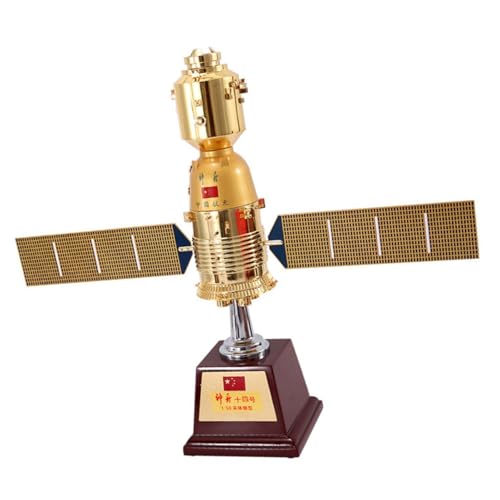 TECKEEN 1:50 Scale China Shenzhou 14 Raumfahrzeug Modell Legierung Luftfahrt Satelliten Modell Druckguss Flugzeug Modell für Sammlung von TECKEEN
