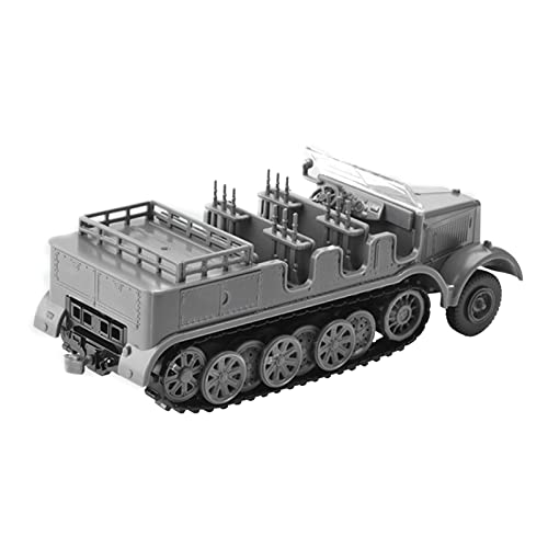 TECKEEN 1:72 Kunststoff WWII Deutsch Sd.Kfz.7 Halbspur 4D Fahrzeug Modell Simulation Kämpfer Panzer Militärwissenschaft Ausstellungsmodell (Unmontierter Kit) von TECKEEN
