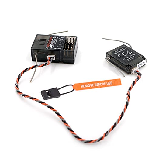 TECKEEN 2,4 GHz AR6210 DSMX 6 Ch Empfänger RX Unterstützung DSM2 für Spektrum Transmitter TX RC von TECKEEN