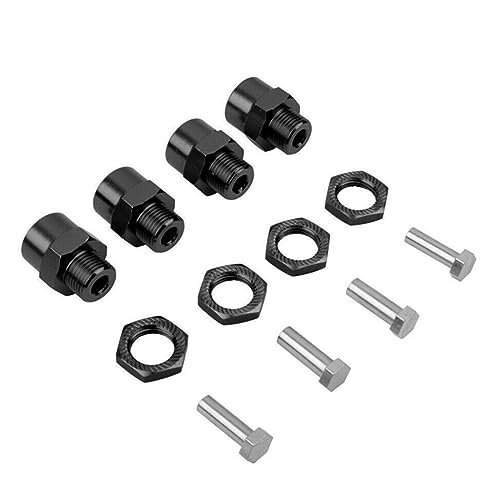 TECKEEN 4 Stück 12 mm auf 17 mm Rad-Sechskant-Naben-Adapter-Umrüstsatz für 1/8 1/10 RC Autoteile von TECKEEN