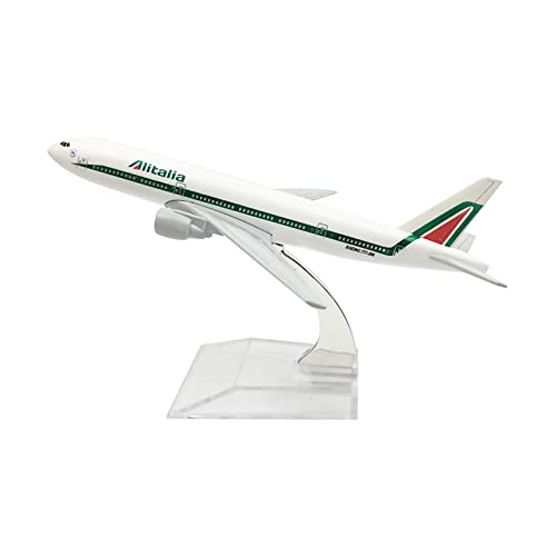 TECKEEN Alitalia 777 Flugzeugmodell, Maßstab 1:400, Druckguss-Flugzeug, hohe Simulation, Modell für Sammlung von TECKEEN