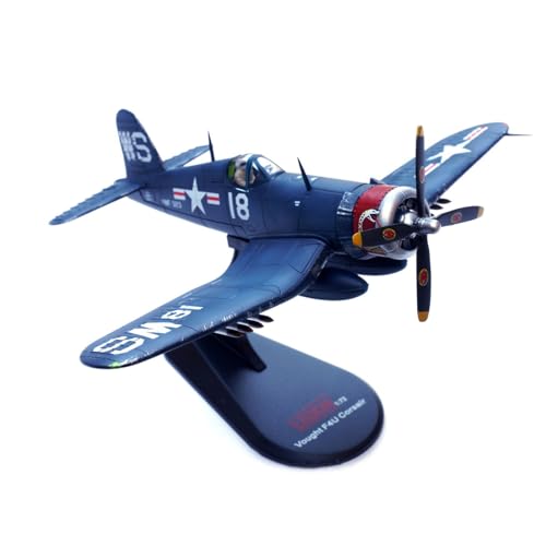 TECKEEN Alloy WWII USMC F4U Corsair Fighter VMF-323 Death Rattlers White 18 Aircraft Model 1:72 Toy Simulation Science Exhibition Model von TECKEEN