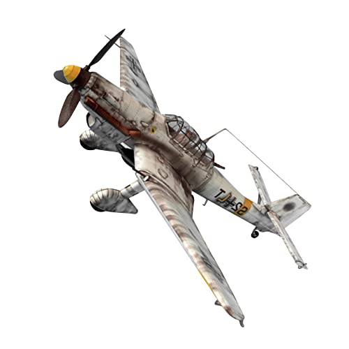 TECKEEN German Ju-87 D-3 Junkers Dive Bomber Modell Papier Modell 1:33 zum Sammeln und Geschenk (zerlegt Bausatz) von TECKEEN