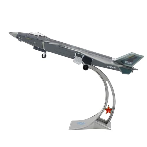 TECKEEN Legierung Chinesische Luftwaffe Chengdu J-20 Fire Fang Fighter Flugzeugmodell 1:144 Spielzeug Simulation Wissenschaft Ausstellungsmodell von TECKEEN