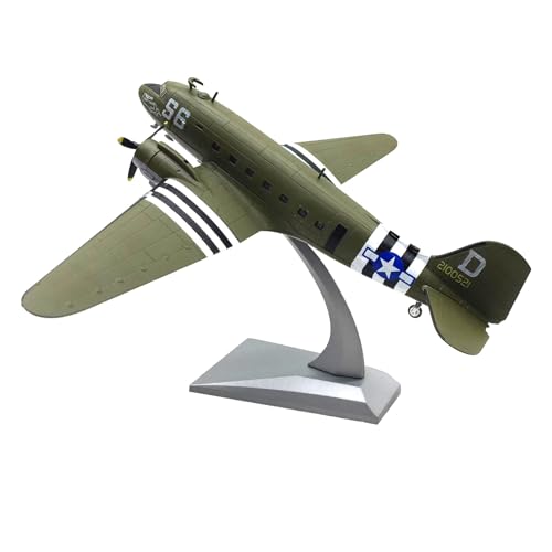TECKEEN Legierung WWII Douglas C-47 Transport Flugzeug Modell Flugzeug Modell 1:100 Modell Simulation Wissenschaft Ausstellung Modell von TECKEEN