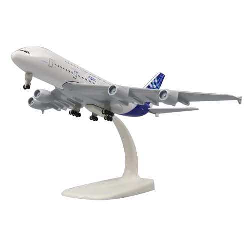 TECKEEN Maßstab 1:400 A380 Flugzeugmodell Legierung Modell Druckguss Flugzeug Hochsimulation Modell für Sammlung von TECKEEN