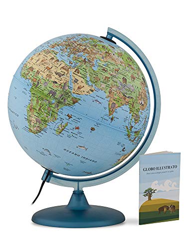 TECNODIDATTICA – Globus 0325sasaitkbbgd6 – Safari mit Buch, 25 cm von Tecnodidattica