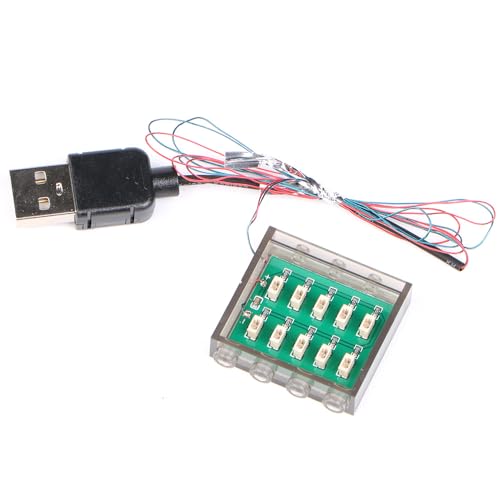 TEDDOO 1Piece 10-Port Erweiterungsplatte 0.8mm USB Schnittstelle passend für Baustein Lichter und Baustein Beleuchtung Zubehör von TEDDOO