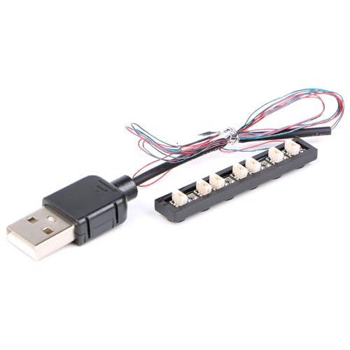 TEDDOO 1Piece 7-Port Erweiterungsplatte 0.8mm USB Schnittstelle passend für Baustein Lichter und Baustein Beleuchtung Zubehör von TEDDOO