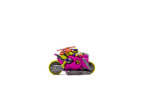 TEENAGE MUTANT NINJA TMNT Backflip Riders Donnie Turtles Backflip Motorradspielzeug mit Aufstiegsfunktion und Scheinwerfern ab 5 Jahren von TEENAGE MUTANT NINJA