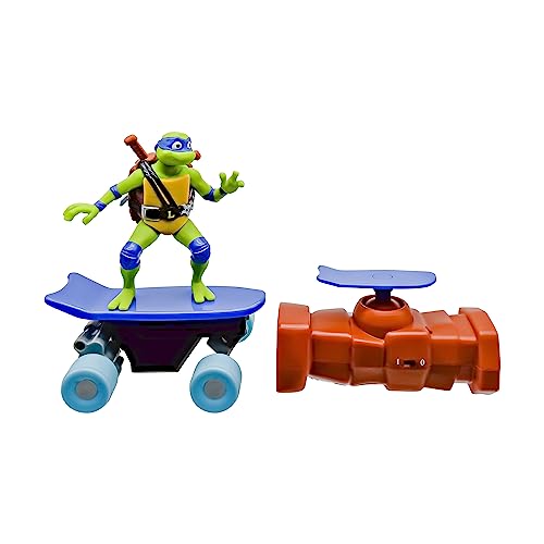 TEENAGE MUTANT NINJA Turtles | Mutant Mayhem Leonardo Turtles Fernstgesteuertes Half Pipe-Fahrzeug, Filmedition, Ninja Turtles Spielzeug und Geschenke ab 5 Jahre von TEENAGE MUTANT NINJA